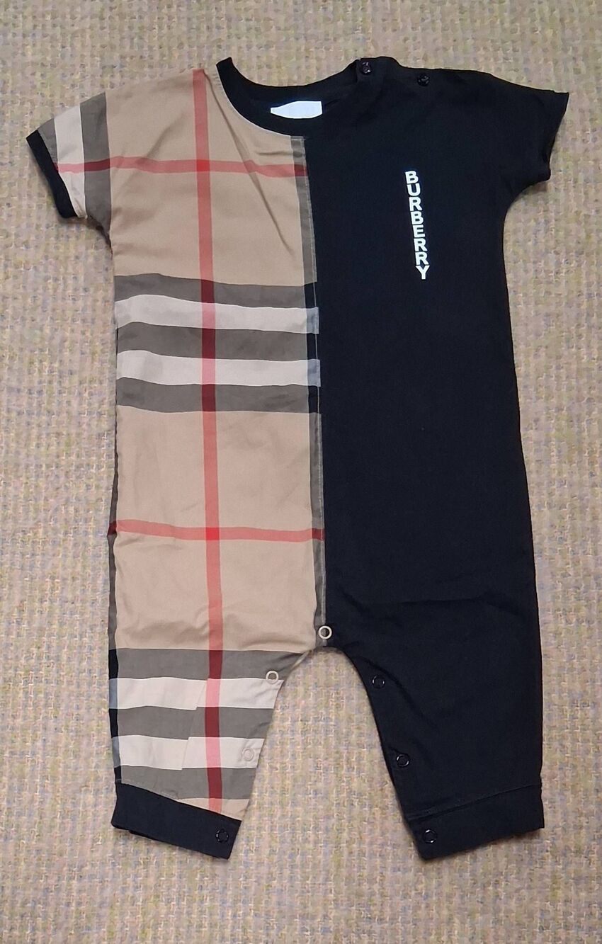 Burberry boys 12 months toddler jumpsuit playsuit nova check 1 yr